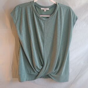 NWOT Green Envelope L Soft & Smoky Sage Green Twisty Top